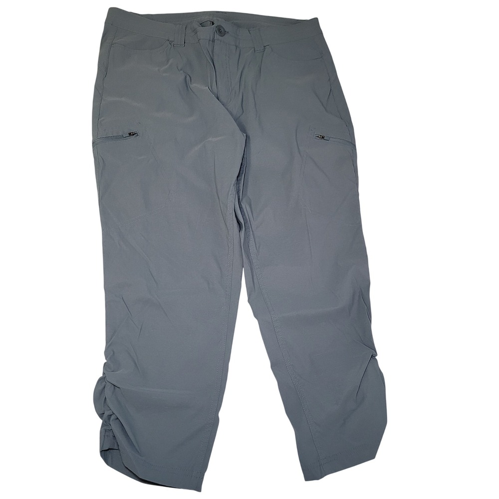 Eddie Bauer Womens Size 14 Baby Blue Capri Pants Hiking Outdoor Lightweight - Picture 1 of 5